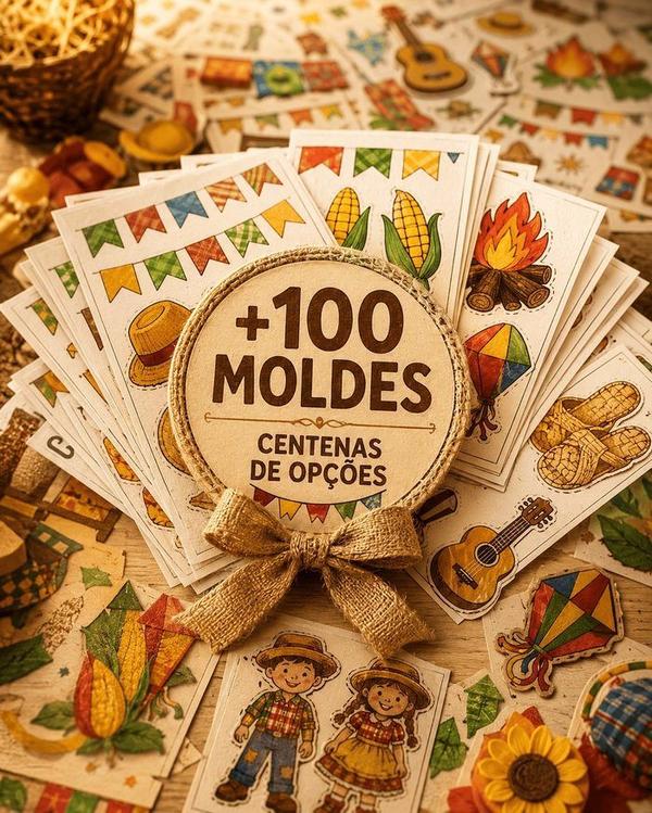 +100 Moldes de Festa Junina